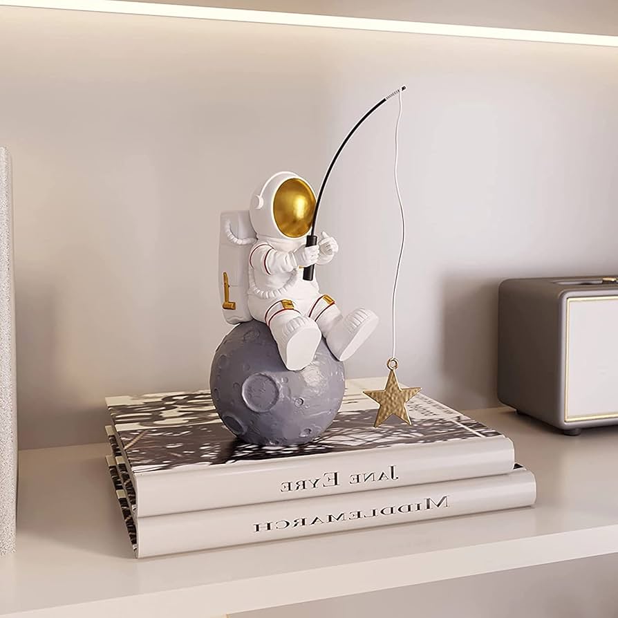 Amazon.co.jp: 宇宙飛行士の置物像、宇宙飛行士の釣り星のフィギュアの